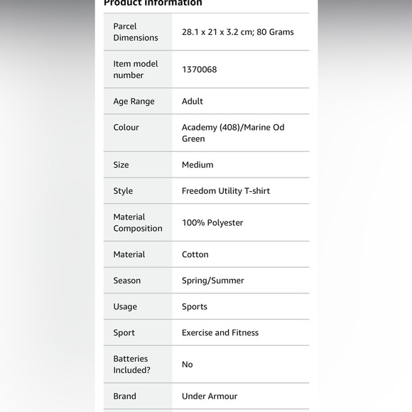 Under Armour Freedom 3/4 sleeve shirt - Picture 5 of 5